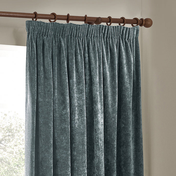 Heavy Chenille 168x229 Pencil Pleat Curtain Marine - image 3