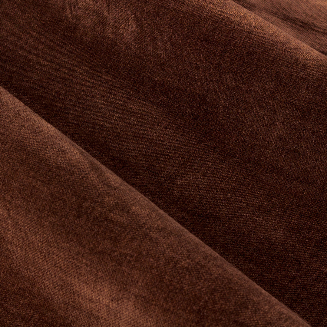 HEAVY CHENILLE 229X183 PENCIL PLEAT CURTAIN NUTMEG