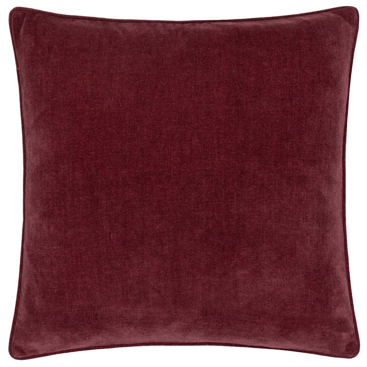HEAVY CHENILLE 50X50 CUSHION CASE BEETROOT