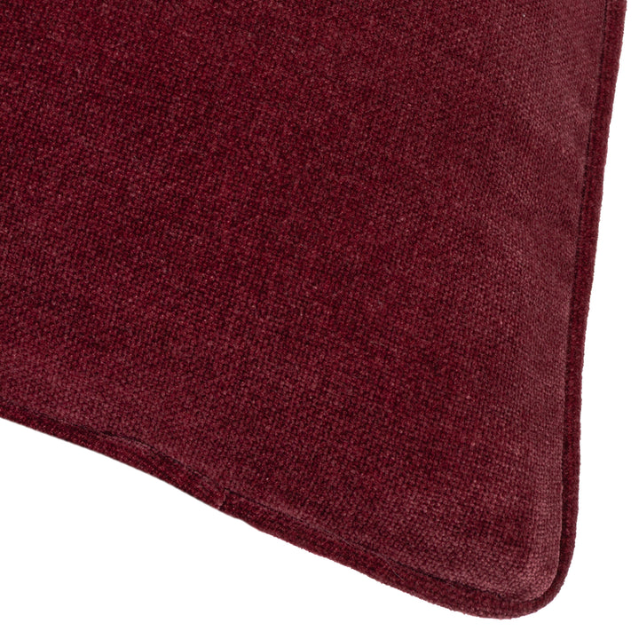 HEAVY CHENILLE 50X50 CUSHION CASE BEETROOT