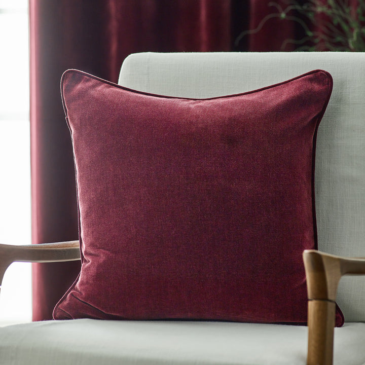 Heavy Chenille 50x50 Cushion Case Beetroot