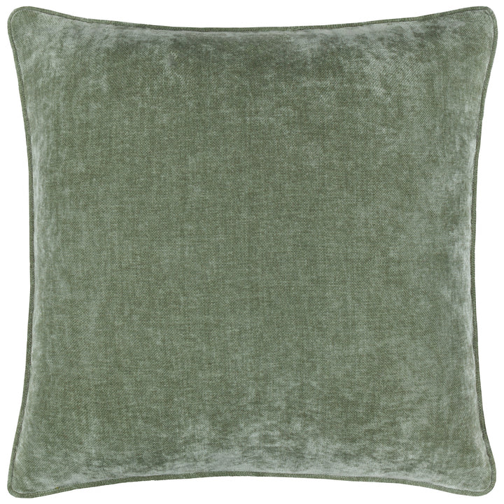 HEAVY CHENILLE 50X50 CUSHION CASE EUCALYPTUS