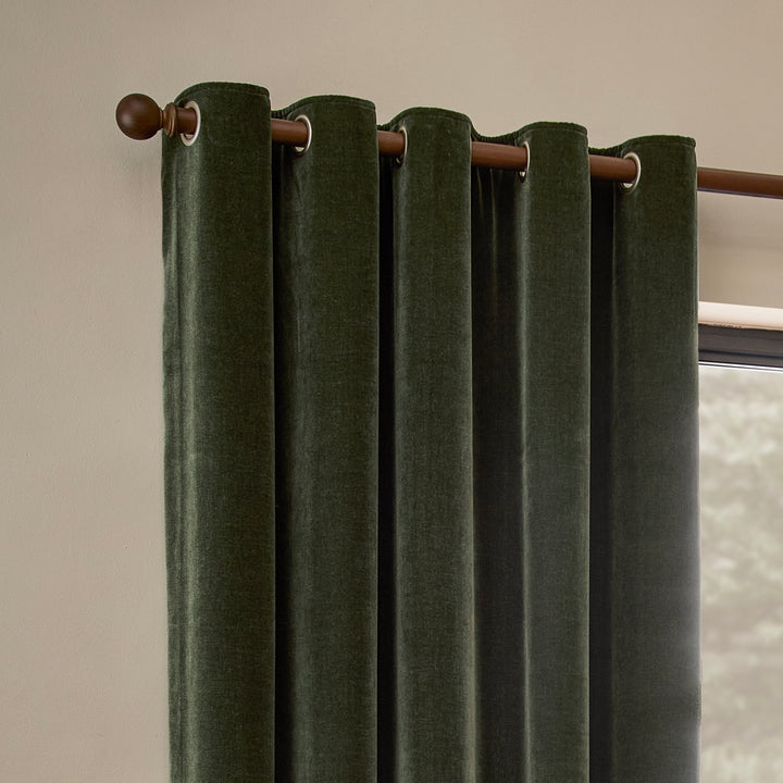 Heavy Chenille 229x229 Eyelet Curtains Lichen - image 3