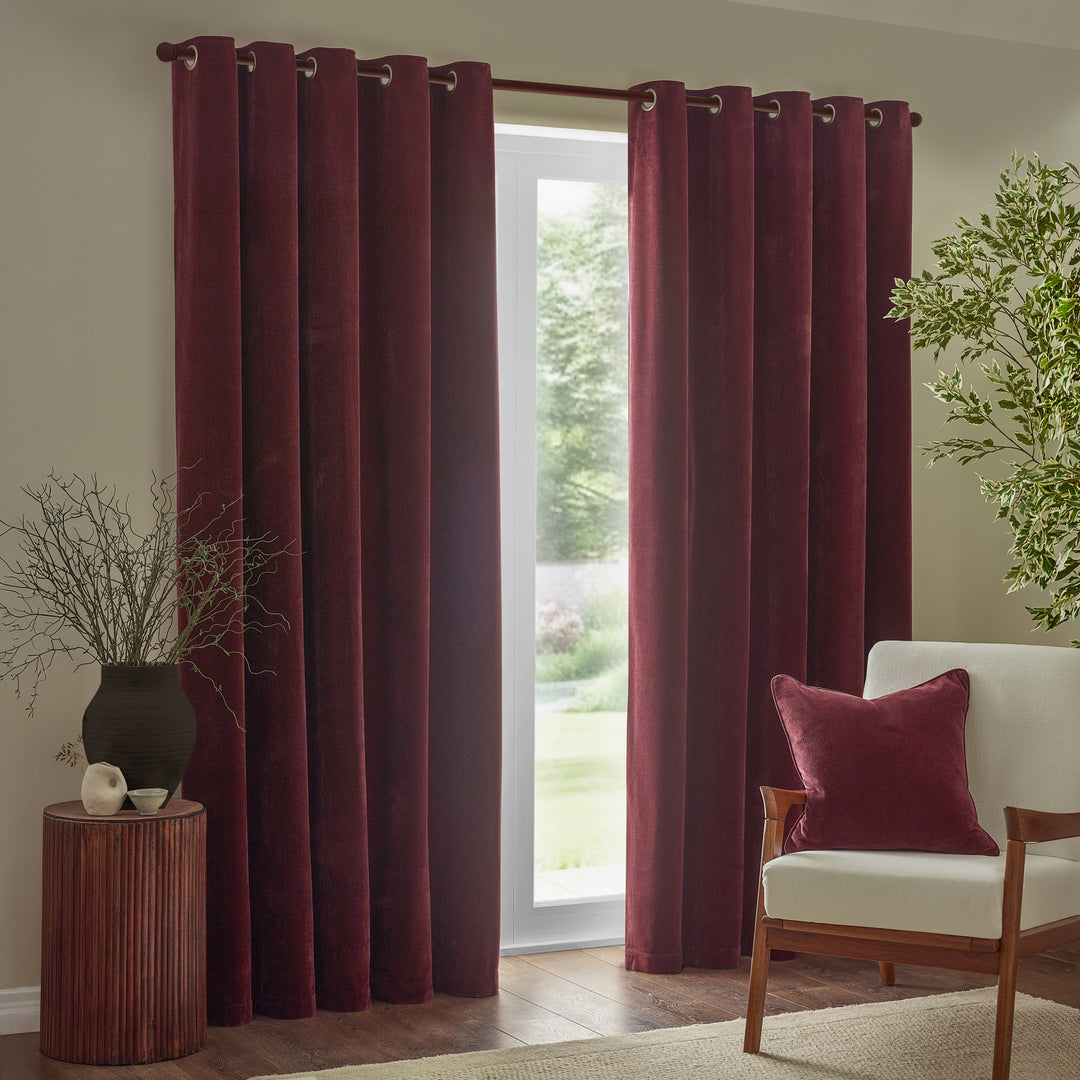 Heavy Chenille 229x183 Eyelet Curtains Linen - image 5