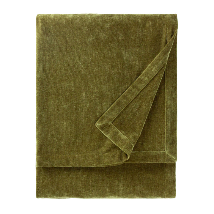 Heavy Chenille 130x180 Throw Olive