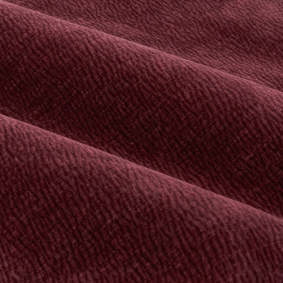 Heath Washed Velvet 229x229 Pencil Pleat Curtains Beetroot - image 5