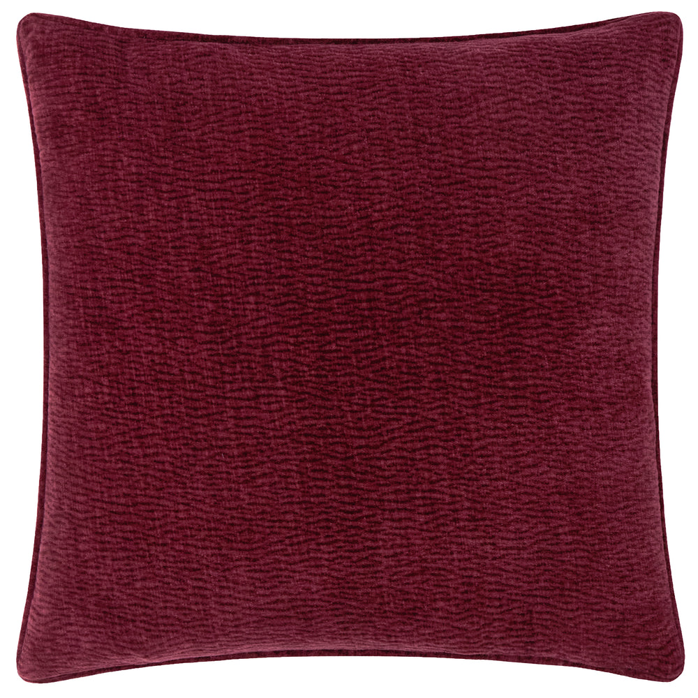 Heath Washed Velvet 50x50 Cushion Case Beetroot - image 2
