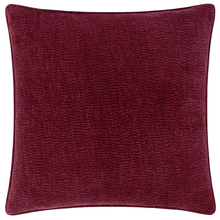 Heath Washed Velvet 50x50 Cushion Case Beetroot - image 2