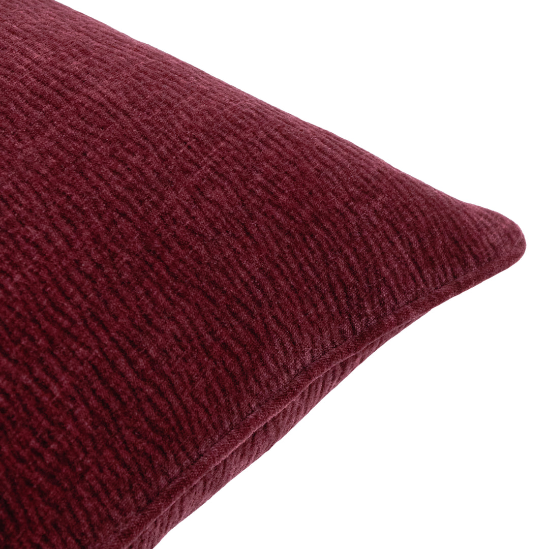 Heath Washed Velvet 50x50 Cushion Case Beetroot - image 3