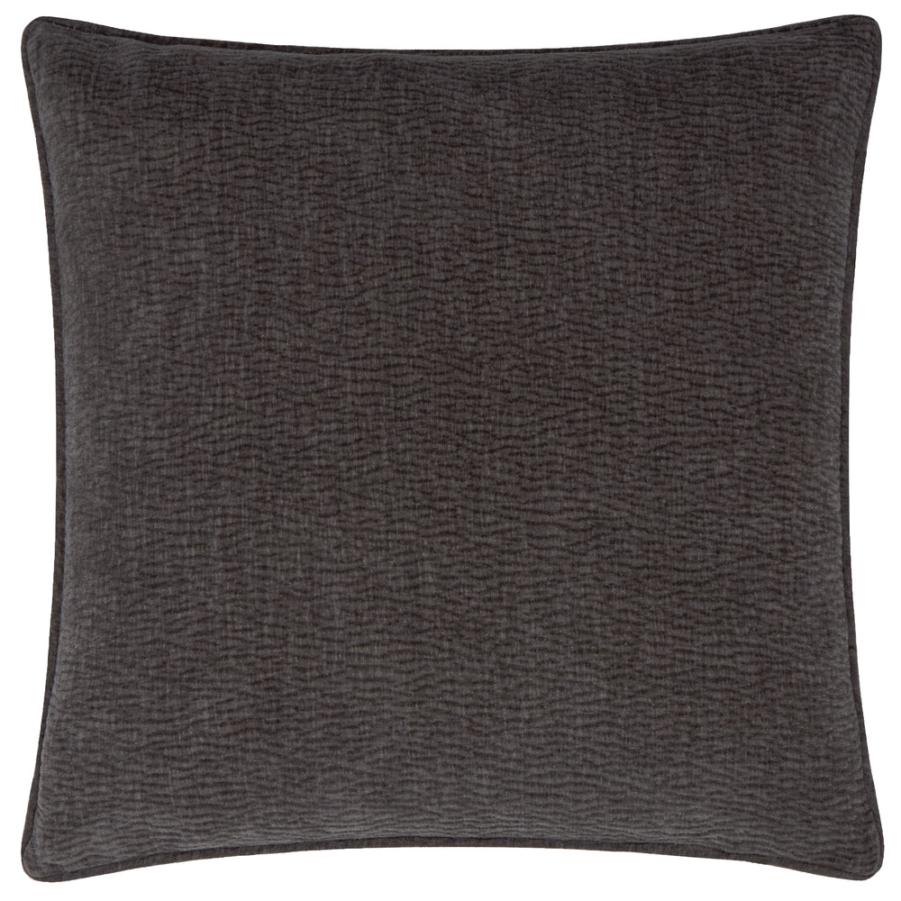 Heath Washed Velvet 50x50 Cushion Case Charcoal - image 2