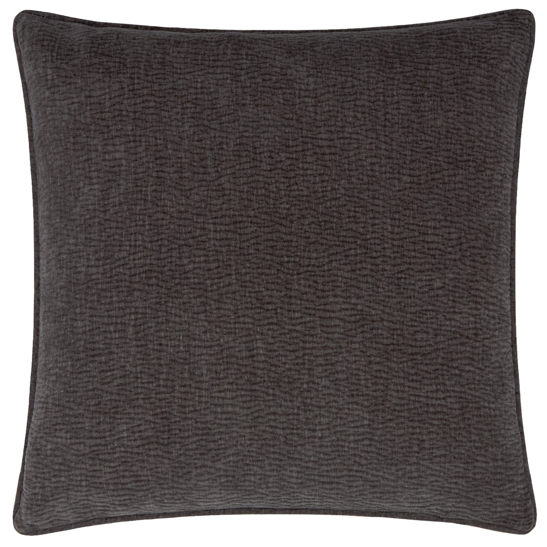 Heath Washed Velvet 50x50 Cushion Case Charcoal - image 2