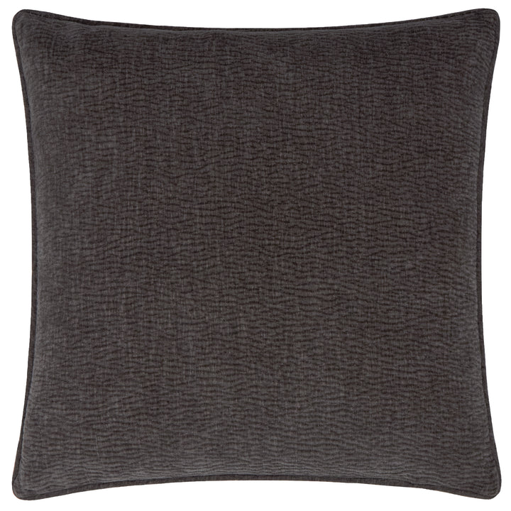 Heath Washed Velvet 50x50 Cushion Case Charcoal - image 2