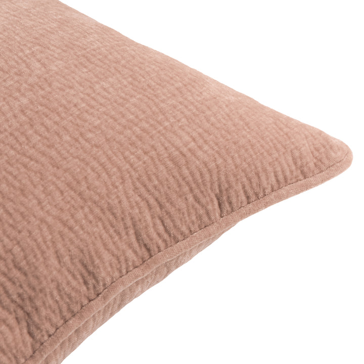 Heath Washed Velvet 50x50 Cushion Case Cotta - image 3