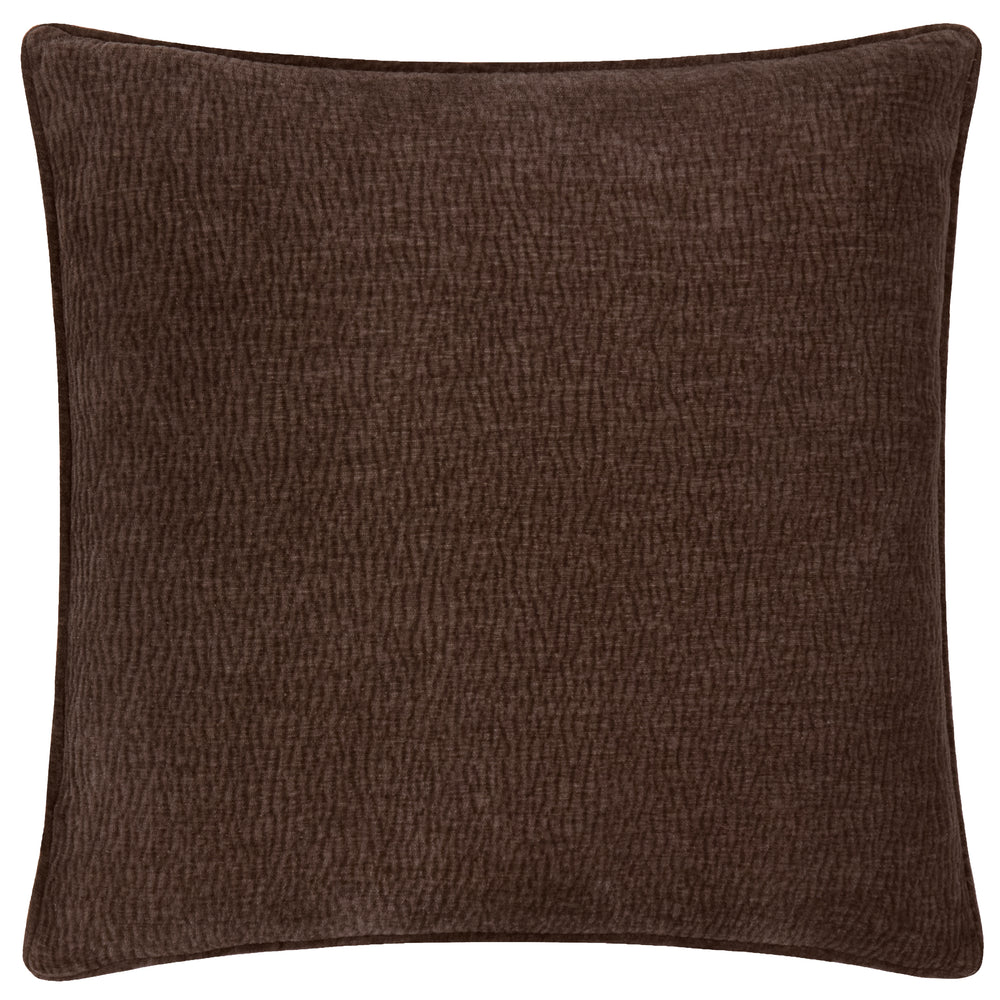Heath Washed Velvet 50x50 Cushion Case Espresso Brown - image 2