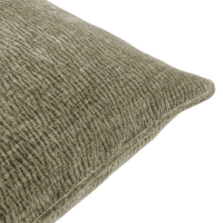 Heath Washed Velvet 50x50 Cushion Case Eucalyptus - image 3
