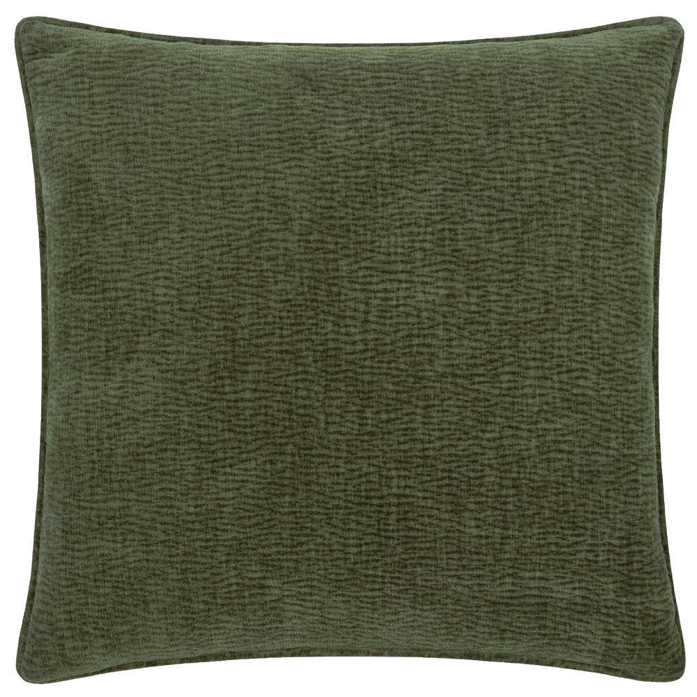 Heath Washed Velvet 50x50 Cushion Case Olive - image 2