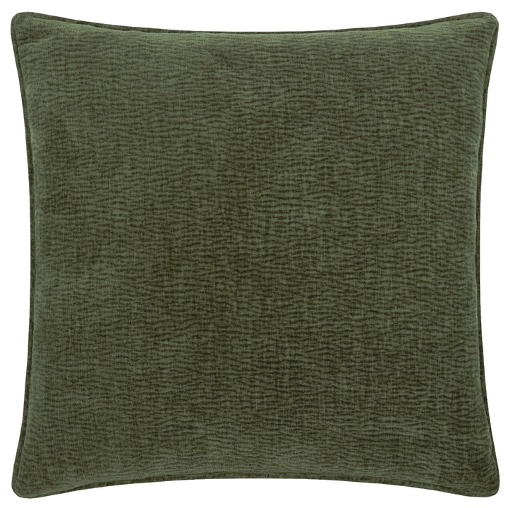 Heath Washed Velvet 50x50 Cushion Case Olive - image 2