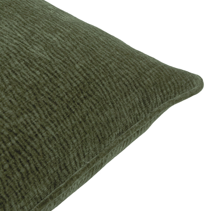 Heath Washed Velvet 50x50 Cushion Case Olive - image 3