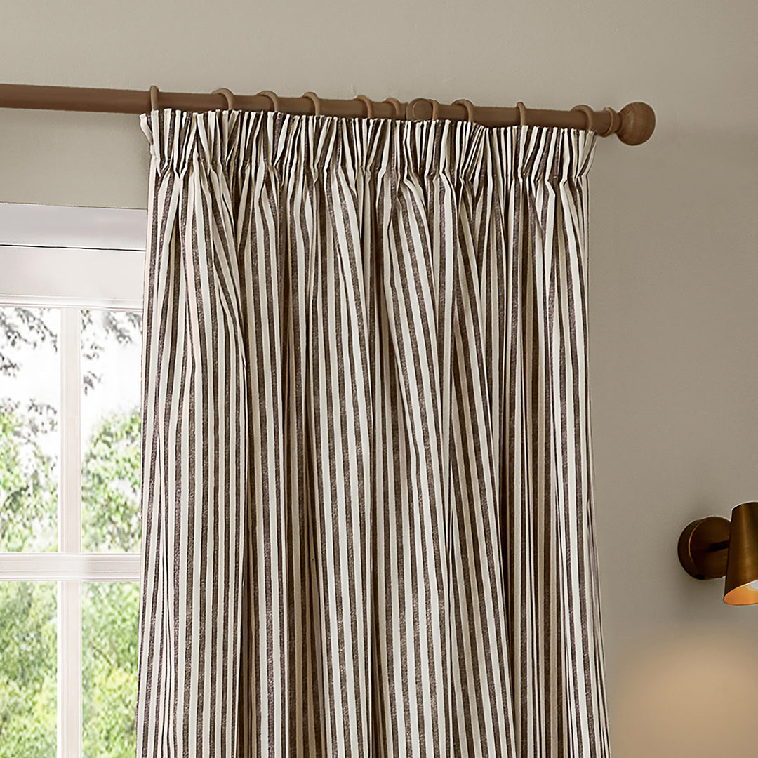 Hebden Blackout 117x183 Pencil Pleat Curtains Chocolate - image 3