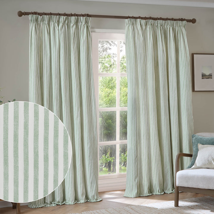 Hebden Blackout 117x183 Pencil Pleat Eucalyptus
