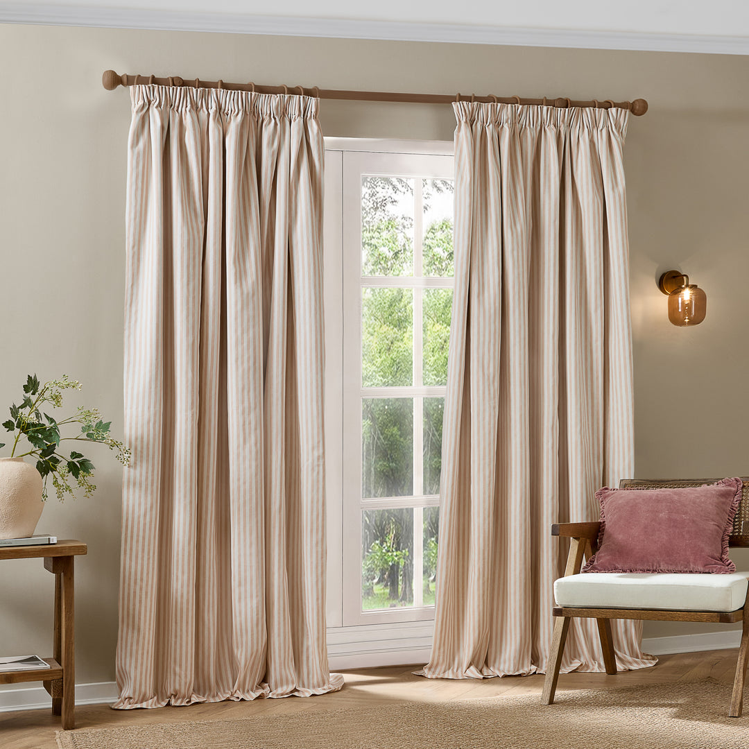 Hebden Blackout 168x183 Pencil Pleat Curtains Blush - image 4