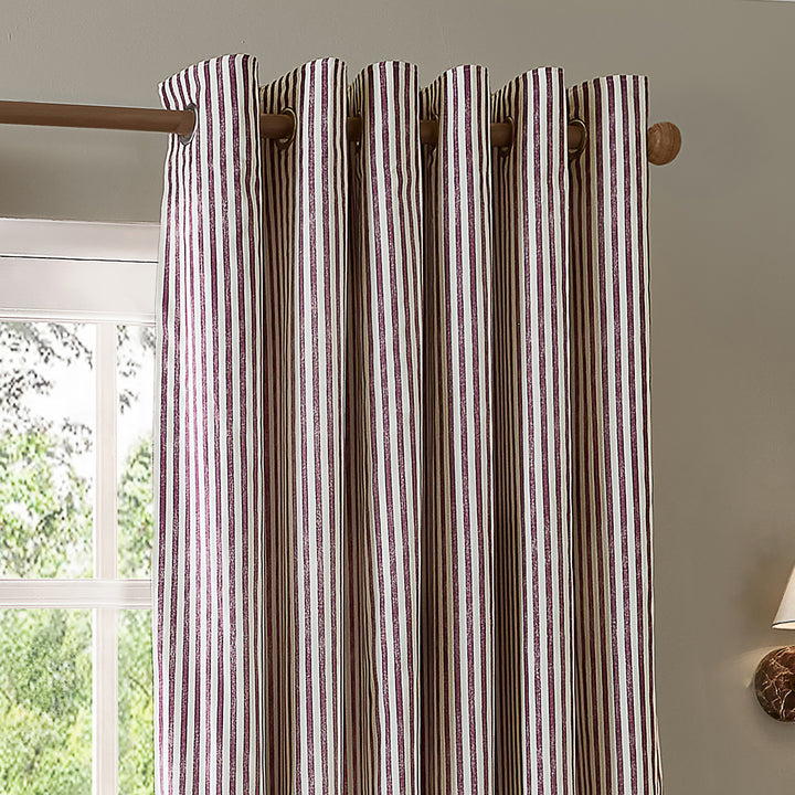 Hebden Blackout 117x137 Eyelet Curtains Beetroot - image 3
