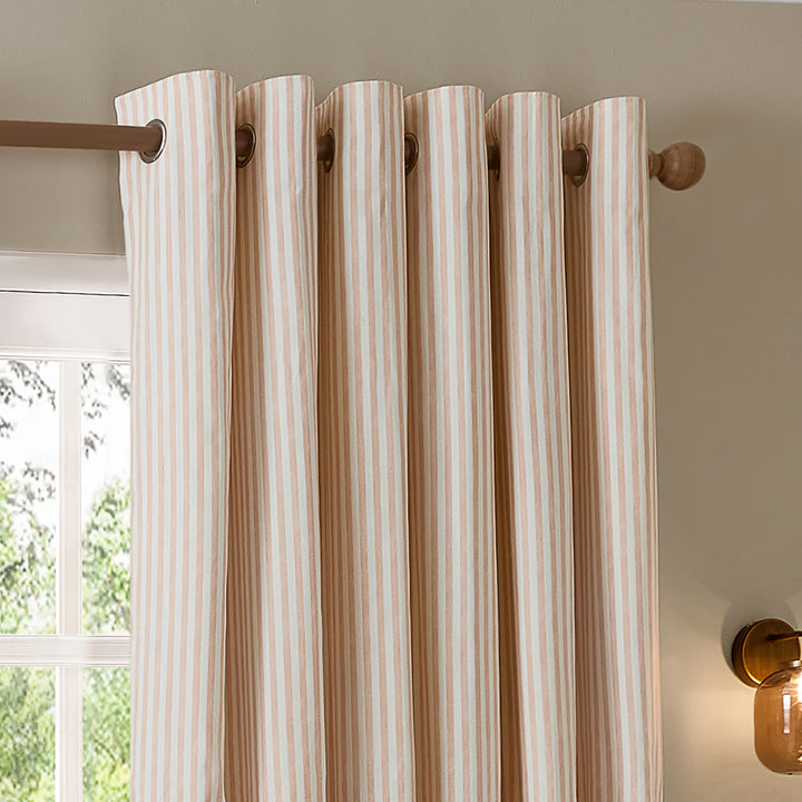 Hebden Blackout 117x183 Eyelet Curtains Blush - image 3
