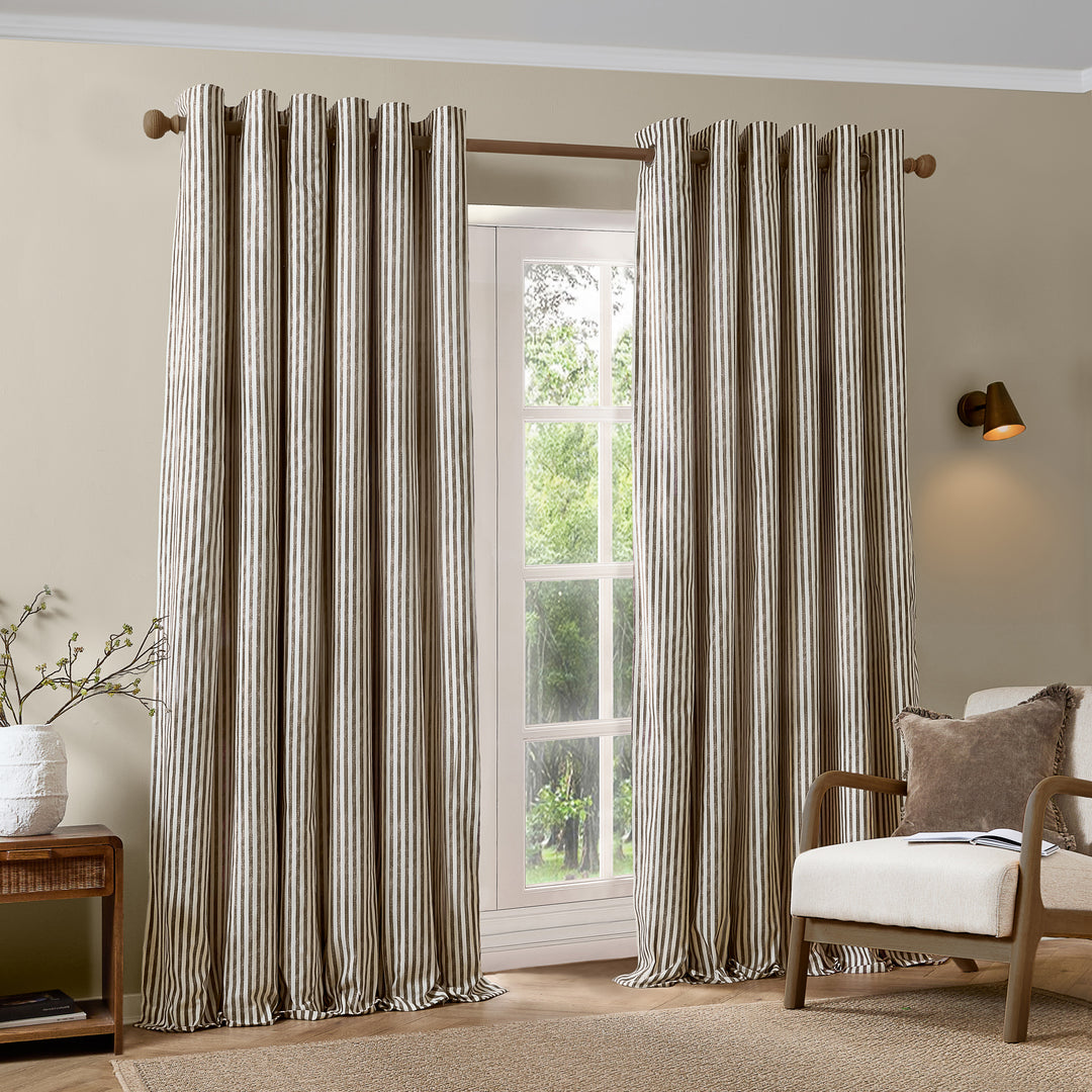 Hebden Blackout 117x183 Eyelet Curtains Chocolate - image 4