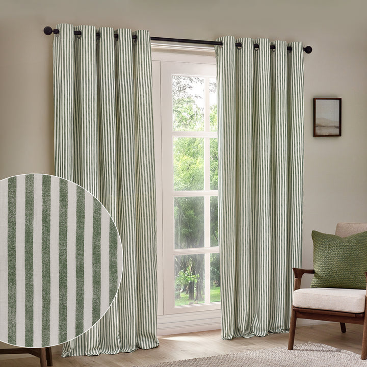 Hebden 229x137 Eyelet Curtains Forest