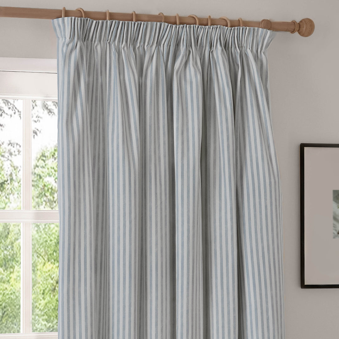 Hebden 168x137 Pencil Pleat Curtains Mineral Blue - image 3