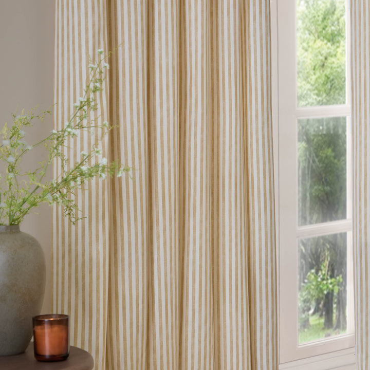 Hebden 168x183 Pencil Pleat Curtains Honey Yellow - image 2
