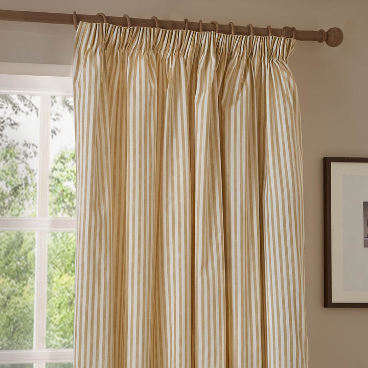 Hebden 168x183 Pencil Pleat Curtains Honey Yellow - image 3