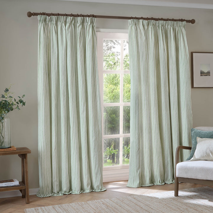 Hebden 229x137 Pencil Pleat Curtains Eucalyptus - image 4
