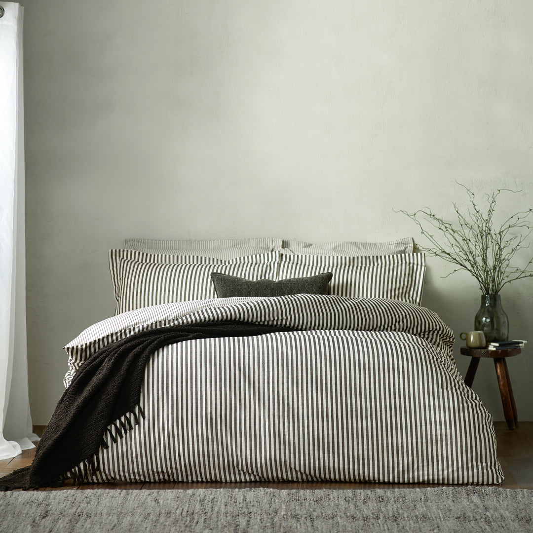Hebden Single Duvet Set Black