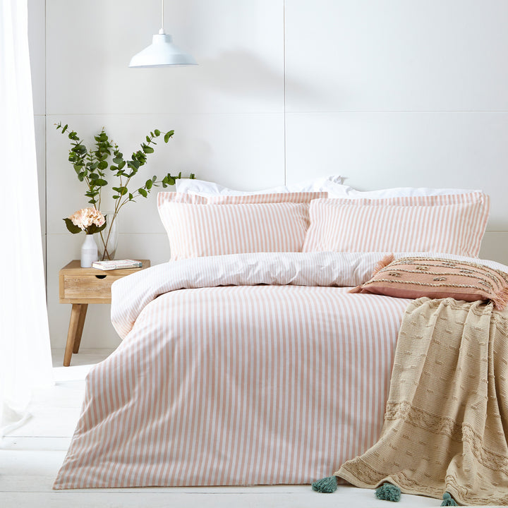 Hebden Single Duvet Set Blush