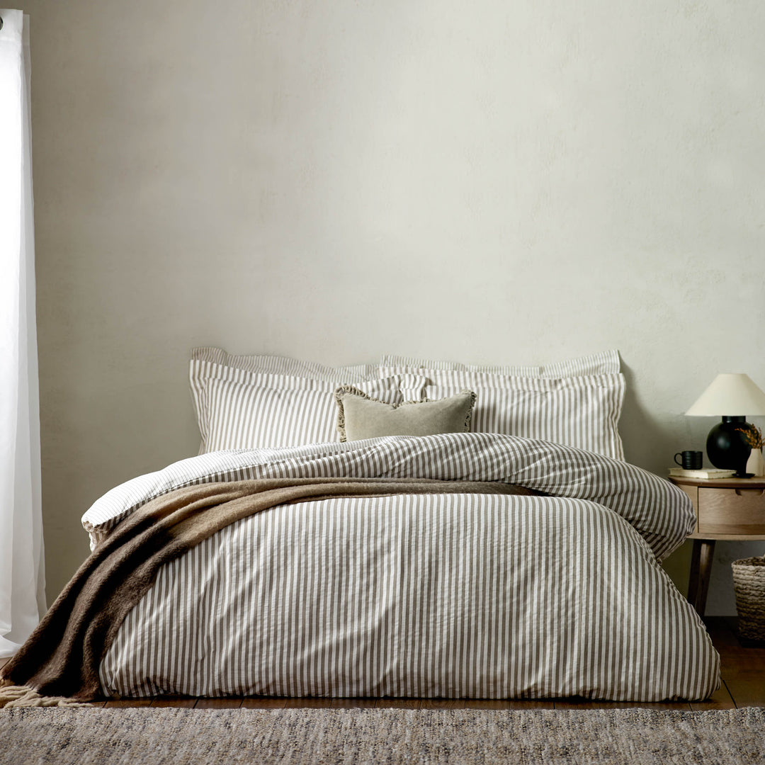 Hebden Single Duvet Set Mole