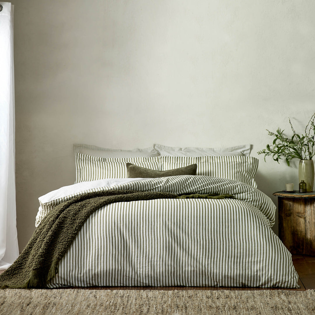 Hebden Single Duvet Set Olive