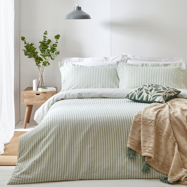 Hebden Double Duvet Set Eucalyptus