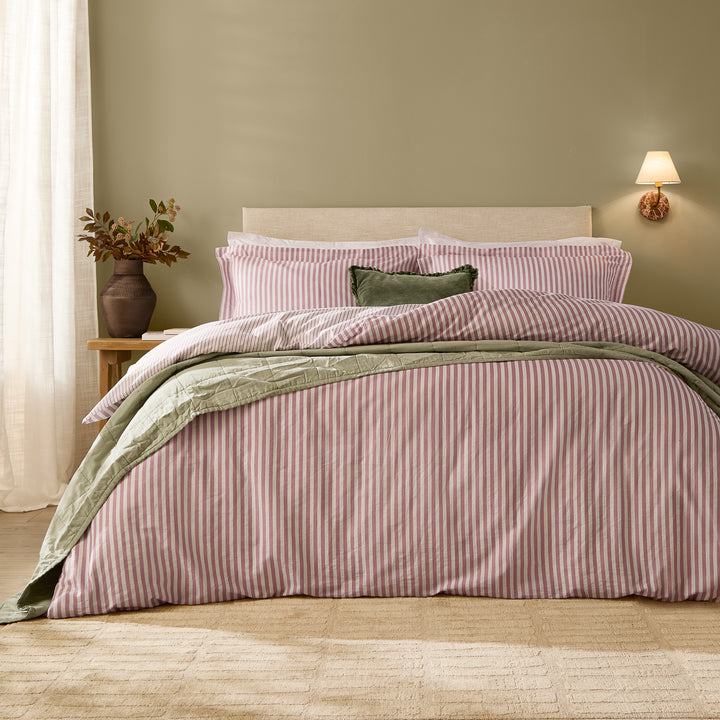 Hebden Double Duvet Set Rosewood