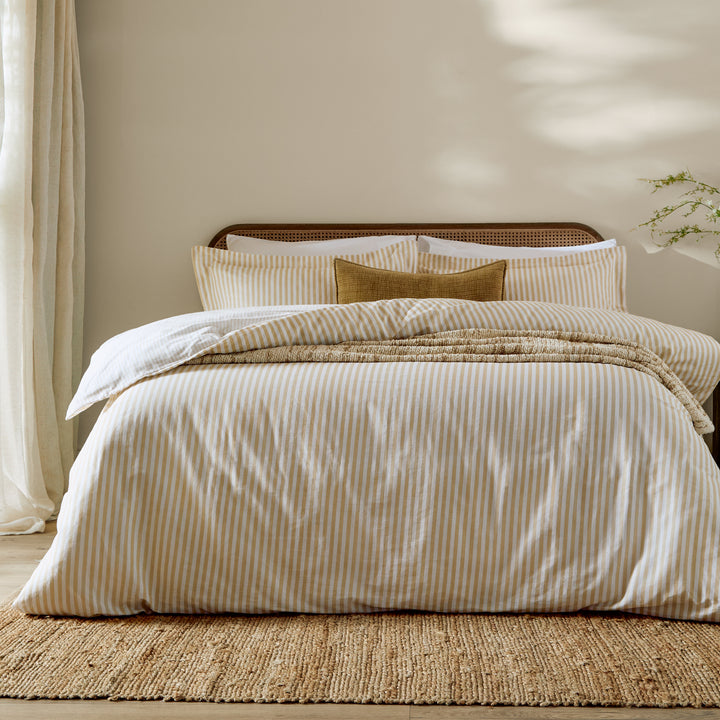 Hebden King Duvet Set Honey Yellow