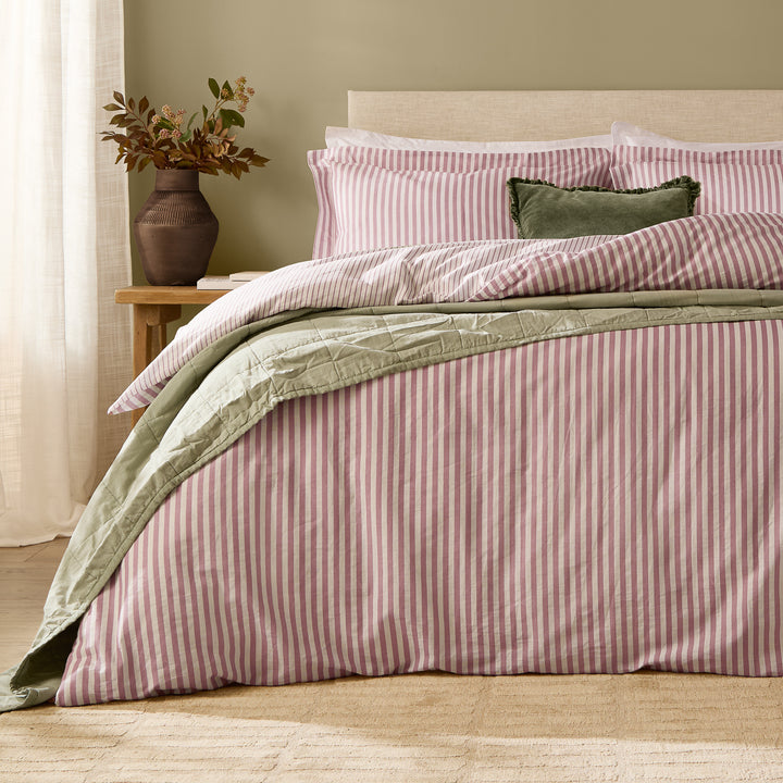 Hebden King Size Duvet Set Rosewood - image 3