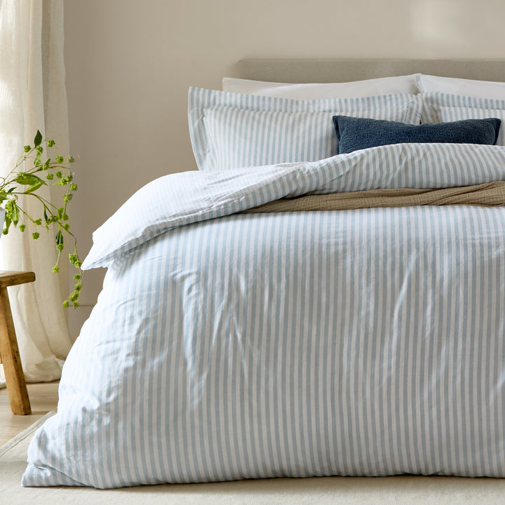 Hebden Super King Duvet Set Mineral Blue - image 3
