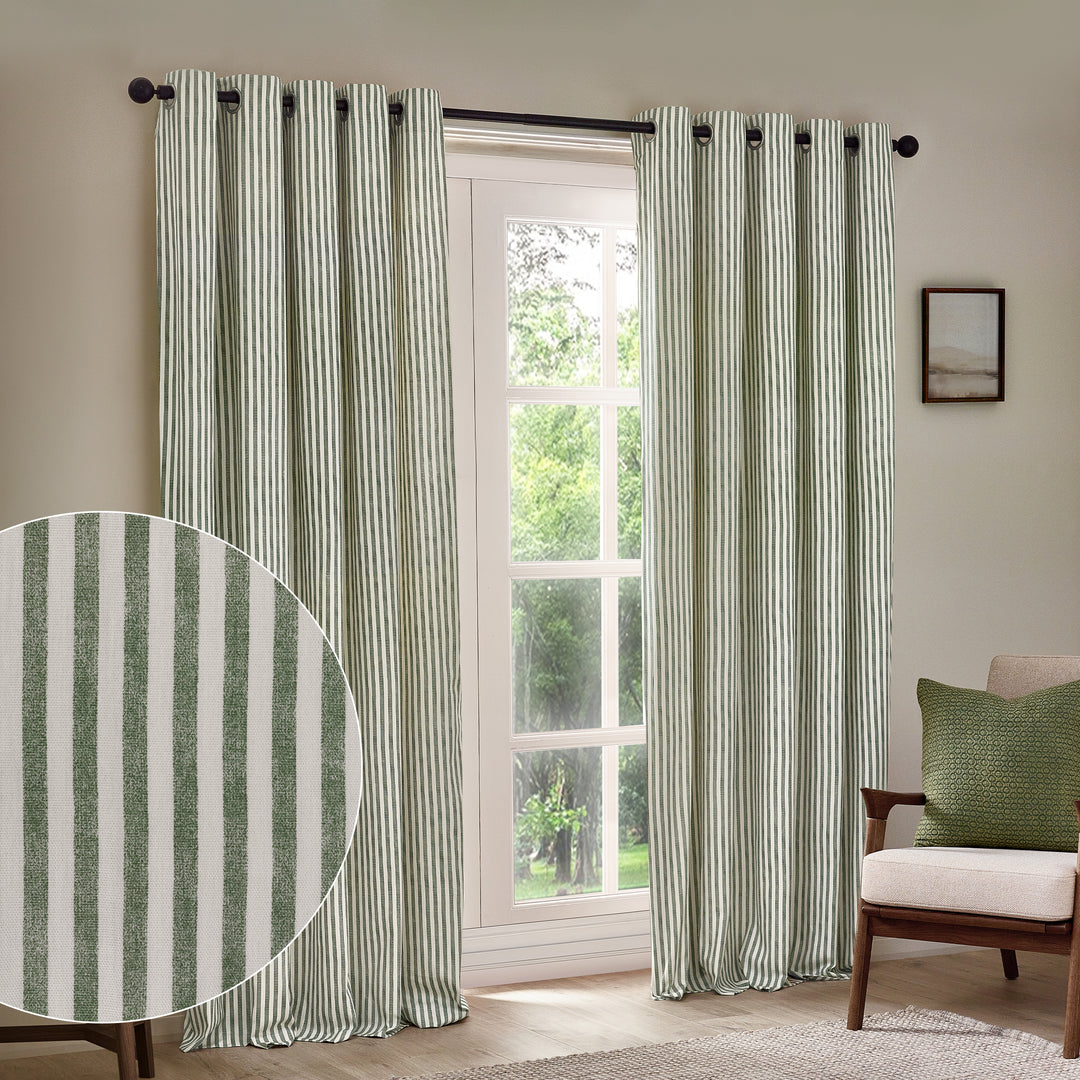 Hebden 229x229 Eyelet Curtains Forest