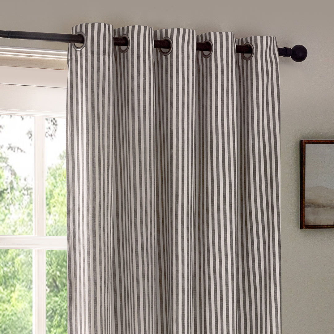HEBDEN 229X229 EYELET CURTAINS GREY