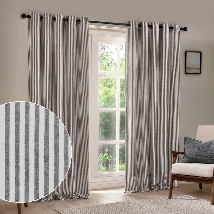 Hebden 229x229 Eyelet Curtains Grey
