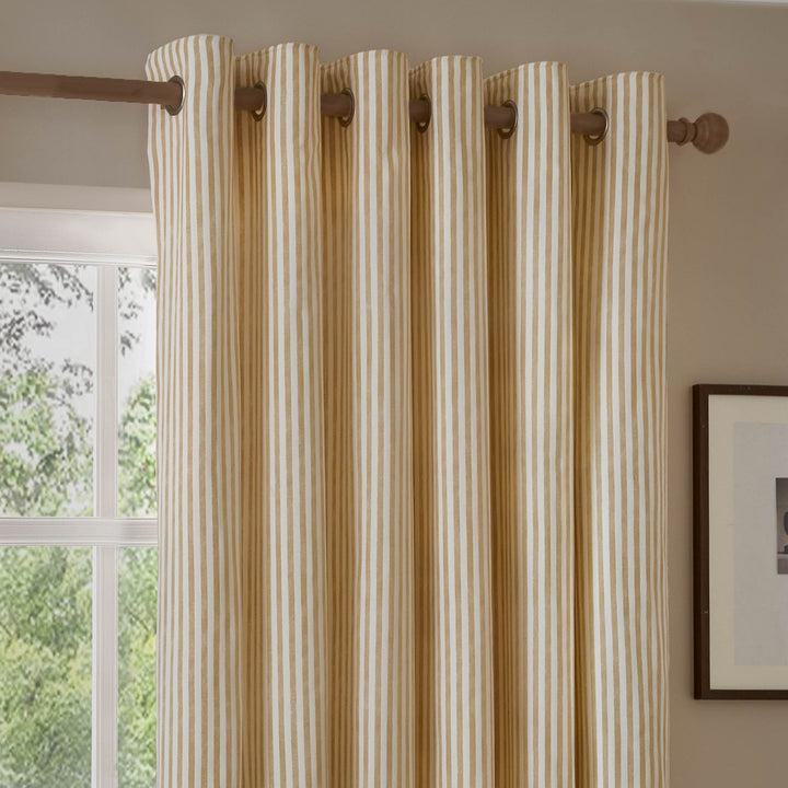 Hebden 229x229 Eyelet Curtains Honey Yellow - image 3