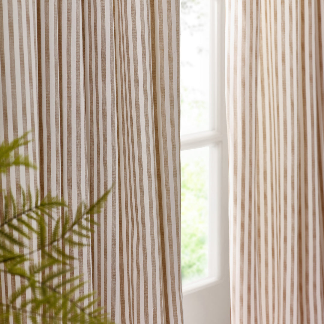 HEBDEN 229X229 EYELET CURTAINS NATURAL