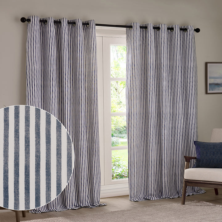 Hebden 168x183 Eyelet Curtains Navy