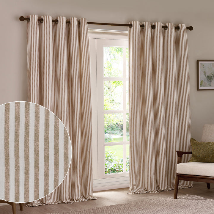Hebden 229x183 Eyelet Curtains Natural