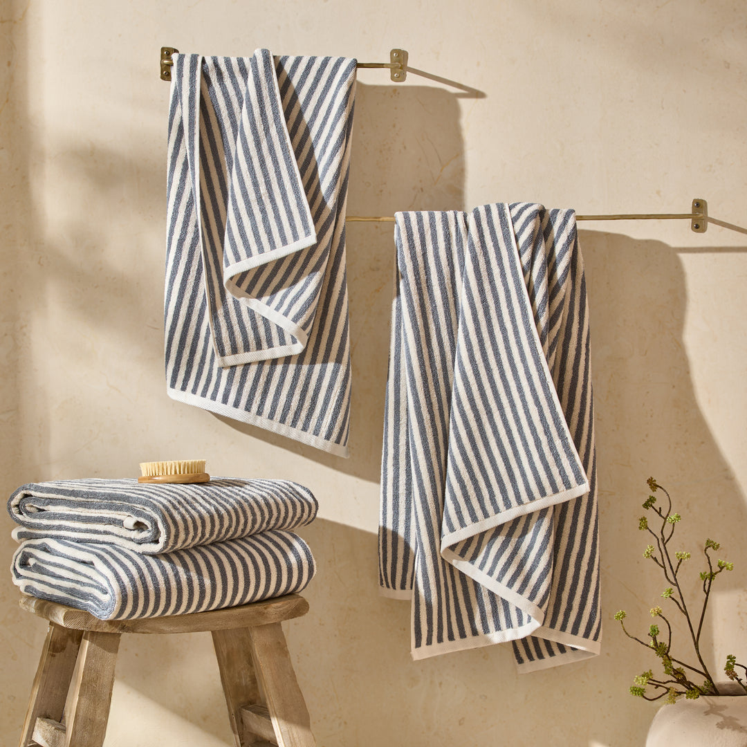 Hebden 50x100cm Hand Towel Towel Mineral Blue - image 4